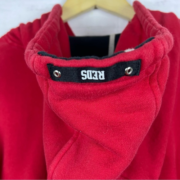 RARE Vintage Cincinnati Reds MLB Nike Center Swoosh Hoodie XL - Picture 4 of 9